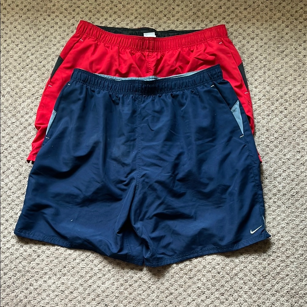 Nike Dual Pack men’s bathing suit  Red and Navy